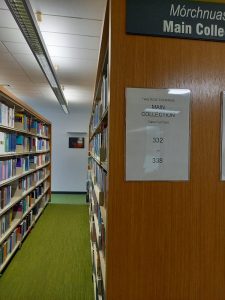 Library shelves